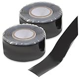 WEKAMOS 2 Stück Teiliges Selbstverschweißendes Reparaturband für Wasserrohrlecks Starkes Wasserdichtes Dichtungsband PVC Klebeband Vielseitiges Sanitär Dichtband für Rohre aus Stahl