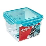 keeeper Frischhaltedose, 16 x 16 x 11,1 cm, 1,7 l, Tino Tritan, Blau