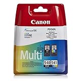 Canon PG-540 CL-541 BLISTER Vorteilspack 2 Tintenpatronen (Schwarz Farbe) (Veraltete Kunststoffverpackung 2018)