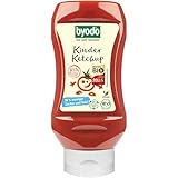 Kinderfreundlicher Bio-Ketchup ohne raffinierten Zucker von Byodo – 2 x 300 ml Squeeze Flasche, Bio Kinder Ketchup, Satte 85% Tomatenmark-Anteil, Mit Süße aus der Agave