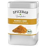 Spicebar Madras Curry-Pulver, Fruchtig Indisch, zur Herstellung einer Currysauce, Bio (1 x 85g)