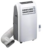 Sichler Haushaltsgeräte Mobiles Klimagerät: Mobile Monoblock-Klimaanlage mit Entfeuchter, 9.000 BTU/h, 2.600 Watt (Monoblock Klimagerät, Klima, transportable ohne)