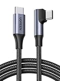 UGREEN USB C Kabel 240W Ladekabel USB-C Winkelstecker, PD 3.1 Schnellladekabel, USB C auf USB C Kabel für iPhone 17/Air/16/15 Serie, MacBook Pro/Air, iPad Pro, Galaxy S25, Steam Deck usw (1M)