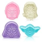 Ausstechformen Kinder, 4 Stück Cartoon Plätzchen Ausstecher, 3D Keksausstecher, Bunte Plätzchenausstecher, DIY Keks Ausstechform Kinder für Halloween, Weihnachten, Kindergeburtstag Party