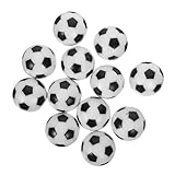 ERINGOGO 16 Stück Teiliges Mini Tischfußball Ersatzbälle Schwarz weiß Leichte Passgenaue Kickerbälle für Tischkicker Spiele für Erwachsene und Fußball Themen Partys