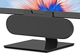 ZETIY PC Lautsprecher, USB Computer Lautsprecher mit USB-Einspeisung, Portable Mini Soundbar mit Clip-On-Design für Monitor, Desktop, Laptop, Notebook（Schwarz）