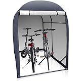 WELS Fahrradgarage 2 Fahrräder 3.4m³ - Fahrradunterstand 123x178x165cm - Fahrradschuppen – Gerätehaus – Gartenschuppen - Motorradgarage - Mülltonnenbox - Zeltgarage - Anthrazit