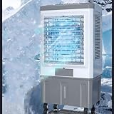 Tragbare Klimaanlage mit 3 Geschwindigkeiten, 120° Oszillierend, 12H Timer für Smart Auto-Off, Großer Wassertank, Ideal für Zimmer, Büro, Camping