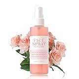 Rosenwasser Spray - Rosenwasser Gesichtswasser - Rosenwasser Bio Face Mist - Feuchtigkeitsspendend Rose Water Wasserspray Gesicht - Beruhigend Gesichtsspray - Facial Spray Für Alle Hauttypen Geeignet