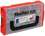 fischer FixTainer PowerFast II Spanplattenschraube, vorsortierte Sortimentsbox mit 700 Schrauben und 2 Bits, Senkkopf, Vollgewinde und TX-Antrieb, universelles Set zur Befestigung