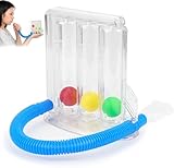 Rierousy Atemtrainer Lungentrainer, Atemtrainer mit 3 Bunten Bällen, Atemtrainer für Sprachtherapie und Lungenfunktion Tiefatemtrainer mit 3-Kammer System (Stil A mit 3 Kugeln)