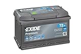 EXIDE Premium EA722 Batterie 72Ah 12V 720A DIN/ISO LB3...