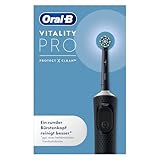 Oral-B Vitality Pro Elektrische Zahnbürste — Electric Toothbrush, Inkl. 1 Aufsteckbürste — 3 Putzmodi für Zahnpflege, Zahnbürste Elektrisch, Designed by Braun, Schwarz