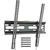 TIPTOP Gear TV Wandhalterung für 32-55 Zoll Fernseher, Neigbar, Robuste, Starke Flachbild TV Halterung, 45 kg Tragkraft, max. VESA 400 x 400 mm Mit Kabelbändern