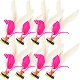 GARVALON 8 Stück Gänsefederbälle Jianzi Kicking Federbälle Jianzi Kick Federbälle Federbälle Kinder Chinesisches Traditionelles Federballspiel Spielzeug Kick Federbälle Kinder Federbälle