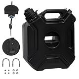 Autoöldosen - 1,3 Gallone Tragbarer Flüssigkeitsbehälter für einfache Nachfüllungen, sichere Schlosskappe mit Traghandel für Öllager, Krug auf Motorrad, Boot, Rasenmäher, Workshop, Camping, 25x12 cm