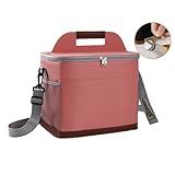 Morbuy Multifunktionale Kühltasche, Langlebige 9/16L Lunchtasche, Kühltasche Faltbar Kühltaschen für Reisen, Strand, Reise, BBQ, Auto, Camping (16L,Rosa)