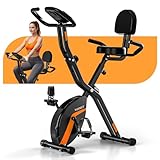 2025 Neu vannect Heimtrainer Fahrrad Klappbar, Magnetwiderstand Einstellbar, Hometrainer Fahrrad Leise & Bequem, Ergometer Heimtrainer Senioren, LCD-Monitor, Faltbare Aufbewahrung, Bis 150KG Belastbar