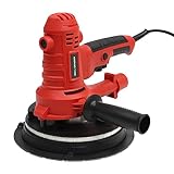 1200W Trockenbauschleifer, Handheld Wandschleifer Deckenschleifer mit LED-Licht, Staubbeutel, Schleifpapier, 1200-2500 RPM
