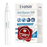 Evolsin – Anti Warzen Stift gegen Dornwarzen & gewöhnliche Warzen an Füßen, Händen, Körper, Armen & Beinen – Warzenstift präzise, (3 ml Warzenmittel), 1.0 stück, 30.0 grams, Anzahl Der Artikel 1