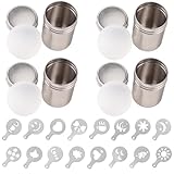 5er Set Mehlstreuer, Puderzuckerstreuer mit Feinsieb, Praktische Küchenhelfer für Bäckerei und Haushalt