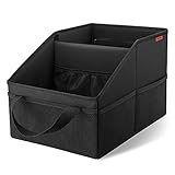 INFIVITA Auto Organizer - Auto Organizer Autositz für Vordersitz-Rücksitz oder Boden, Auto Organizer Mittelkonsole mit Teilung, Griffen und mehreren Netztaschen