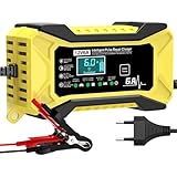 Autobatterie Starthilfe | Intelligenter Tragbarer 12V Batterieladegerät,Auto Zubehör Mit LCD Display Und Temperaturkompensation Für Auto Boot Motorroller Anhänger