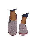 Damen Herren Hausschuhe Baumwolle Warme Drinnen Pantoffeln im Herbst und Winter für Drinnen und Draussen Weicher Plüsch Retro Frauen Bequeme Pantoffeln Unisex Filzpantoffeln