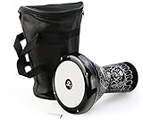 VD Vatan Orientalische Kinder Darbuka Trommel Percussion Aluguß Hand Graviert, 2029-S, Schwarz, 30 cm