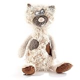 SIGIKID 38243 Kiez Miez Beasts Town Kinder und Erwachsene Kuscheltier empfohlen ab 3 Jahren beige, groß