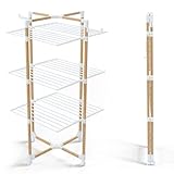 VOUNOT Wäscheständer Turm 3 Ebenen, Turmwäscheständer...