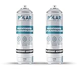 Polar Feuchtigkeits und Fleckenspray - Weiß Matt - 2 x 500ml - Einschichtlack zur Feuchtigkeitsabdichtung - Isoliert Flecken und Schimmel an Innenwänden und Decken