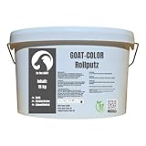 GOAT Rollputz - Streichputz 15kg | Innenbereich | für Wand und Decke | leicht zu Verarbeiten | weiß matt | gute Deckkraft | feine Struktur | atmungsaktiv | lösemittelfrei | individuell gestaltbar