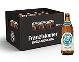 Franziskaner Hell Flaschenbier, MEHRWEG im Kasten, Helles Bier aus München (20 x 0.5 l)