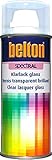 belton spectRAL Lackspray NC Klarlack farblos, glänzend, 400 ml - Profi-Qualität