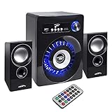 Audiocore AC910 2.1 Bluetooth Multimedia Lautsprechersystem Lautsprecher Subwoofer 280W P.M.P.O. Radio SD-Kartenslot AUX