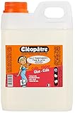 Cléopatre - Transparenter Kleber - Nachfüllpackung - Einfache, präzise und gleichmäßige Anwendung - Lösungsmittelfrei, Reinigung mit Wasser - Ab 6 Jahren - 2KG