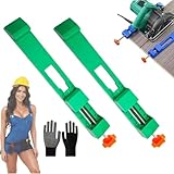 Einstellbare Schneidemaschine Basisführung Sägeführung für Kreissäge Elektrische Kreissäge Fräsen Positionierungsklemme Kantenführung Positionierer Präzisions-Holzschneideführung für Profis (Grün-2)