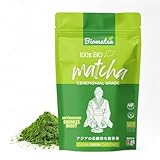 Biomatea Matcha Pulver Bio 100g – Ceremonial Grade aus Japan – Erste Ernte (First Flush), Single Origin, Premium Qualität, Vegan, Steingemahlen, Grüner Tee