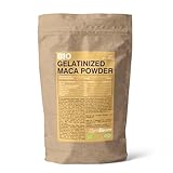 GymBeam BIO gelatiniertes Maca Pulver - Hochwertiges Maca Pulver als Proteinquelle, reich an Ballaststoffen und Adaptogen, unterstützt Fruchtbarkeit, Sexualität und Gesundheit, 200 g