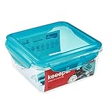 keeeper Frischhaltedose, 16 x 16 x 8 cm, 1,15 l, Tino Tritan, Blau