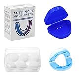 JASFLY Schnarchstopper Anti Schnarch, schnarchschiene Verhindern Schnarchen Enthält 6 Silikon-Ohrstöpsel Reduzieren Besser Schlafen für Männer Frauen (Blue)