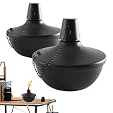 Générique Set mit Tischfackeln aus Metall, Ölfackel aus Edelstahl, Ersatzkanister für Garten, Außenfackel, für Hof, Haus, Terrasse,