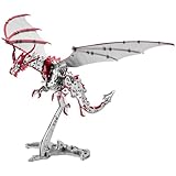 3D Metall Puzzle Modellbausatz Erwachsene, DIY 3D Puzzle Metall Drachen, Metall 3D Puzzle Model Kit Desktop Spielzeug Geschenke