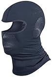 BRUBECK Sturmhaube atmungsaktiv Damen | Nahtlose Gesichtshaube Frauen | Balaclava Ski Mask | Gesichtsmaske Snowboard | Skimaske | Kälteschutz | Winter | Dunkelgrau | Gr. S - M | KM00010