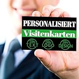 Visitenkarten Personalisiert Visitenkarten Erstellen 100 Stück beidseitiger Druck mit Ihrem Logo Karten für Kleinunternehmen – Individuelle Visitenkarten