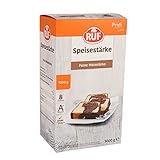 RUF Speise-Stärke, Maisstärke zum Binden von Saucen, Suppen und Cremes oder zum Auflockern von Kuchen, Torten und Plätzchen, Vorratspack, glutenfrei, 1x1000g