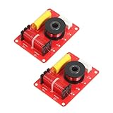 DollaTek 2Pcs Lautsprecher Frequenz Teiler Bord 2 Weg Höhen/Bass Hallo-fi Audio Crossover Filter Frequenz Verteiler DIY Modul