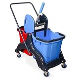 Hypafol Putzwagen Reinigungswagen | 2x25l Eimer mit...