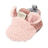 Fleeceschuhe Baby Mädchen Thermoschuhe Jungen Turnschuhe Kleinkind Schuhe Winterschuhe Bodenschuhe Gefüttert Wanderschuhe Neugeborene Anti-Rutsch Prewalker Turnschuhe für 0-18 Monate